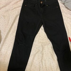 Ripped black jeans